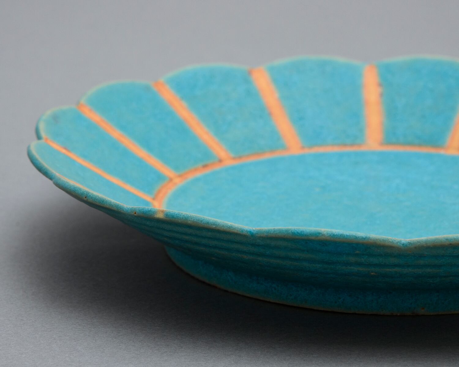 花皿／ライン／トルコ青UTSUWA