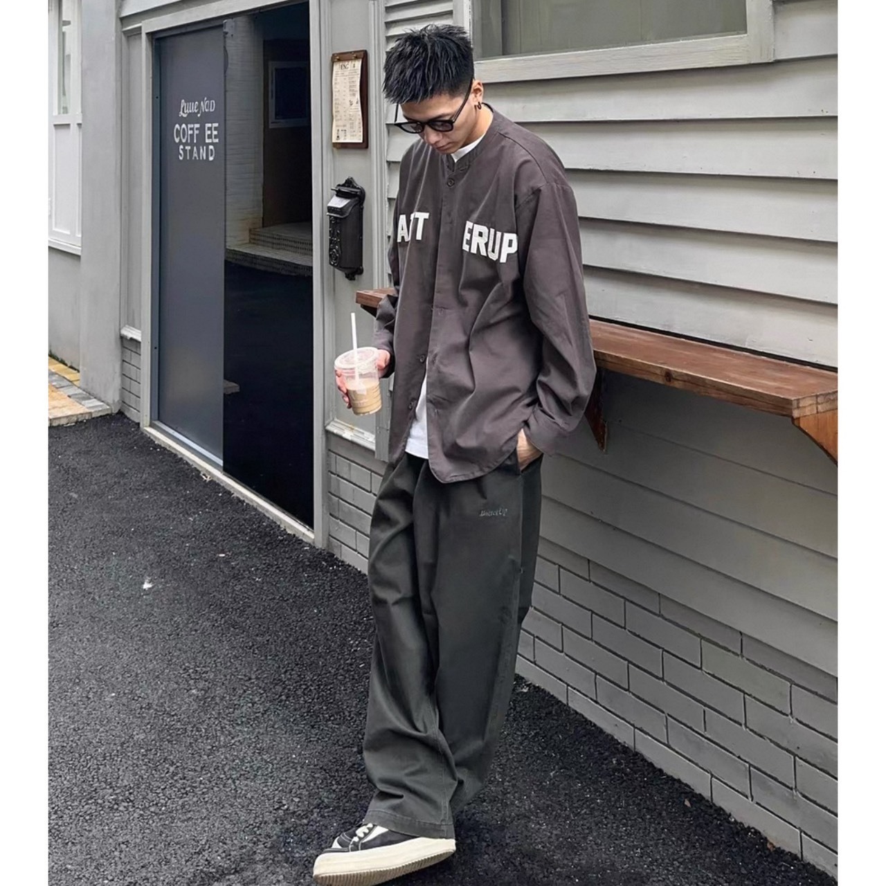 Wide tuck chino pants 1171 - 11