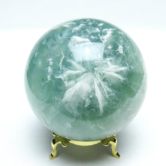 エンジェルフェザー フローライト 丸玉 72mm 一点物 151-7237