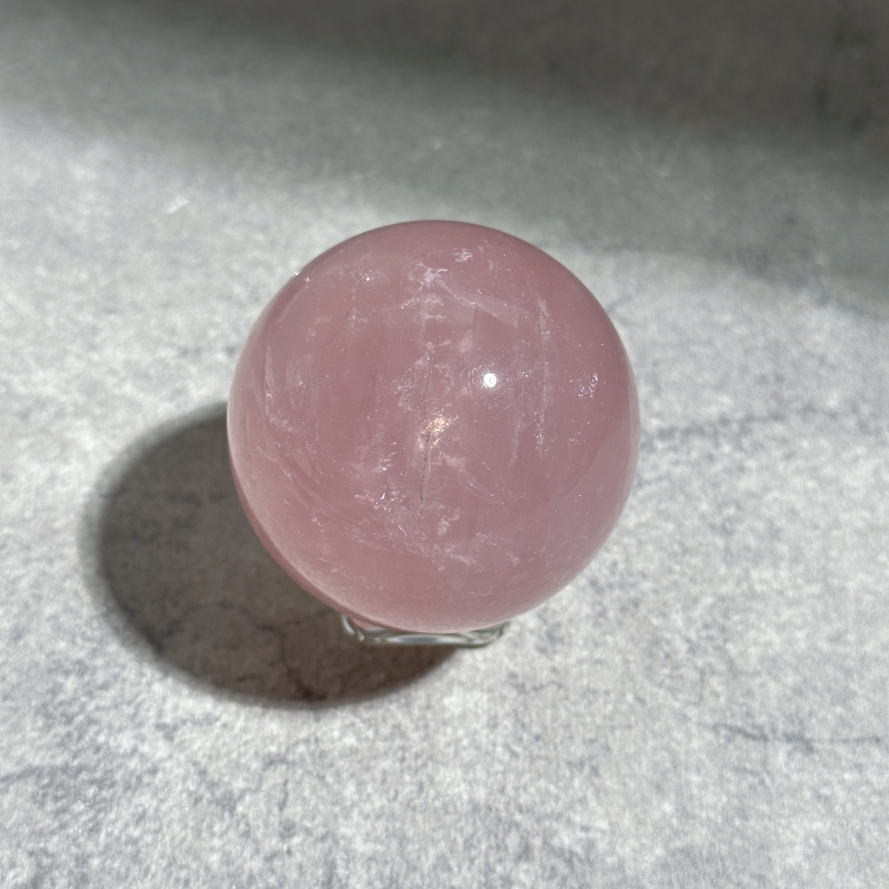 天然石　スター　ローズクォーツ　スフィア 6f8d7a424db1ca1bab5e819a887ded