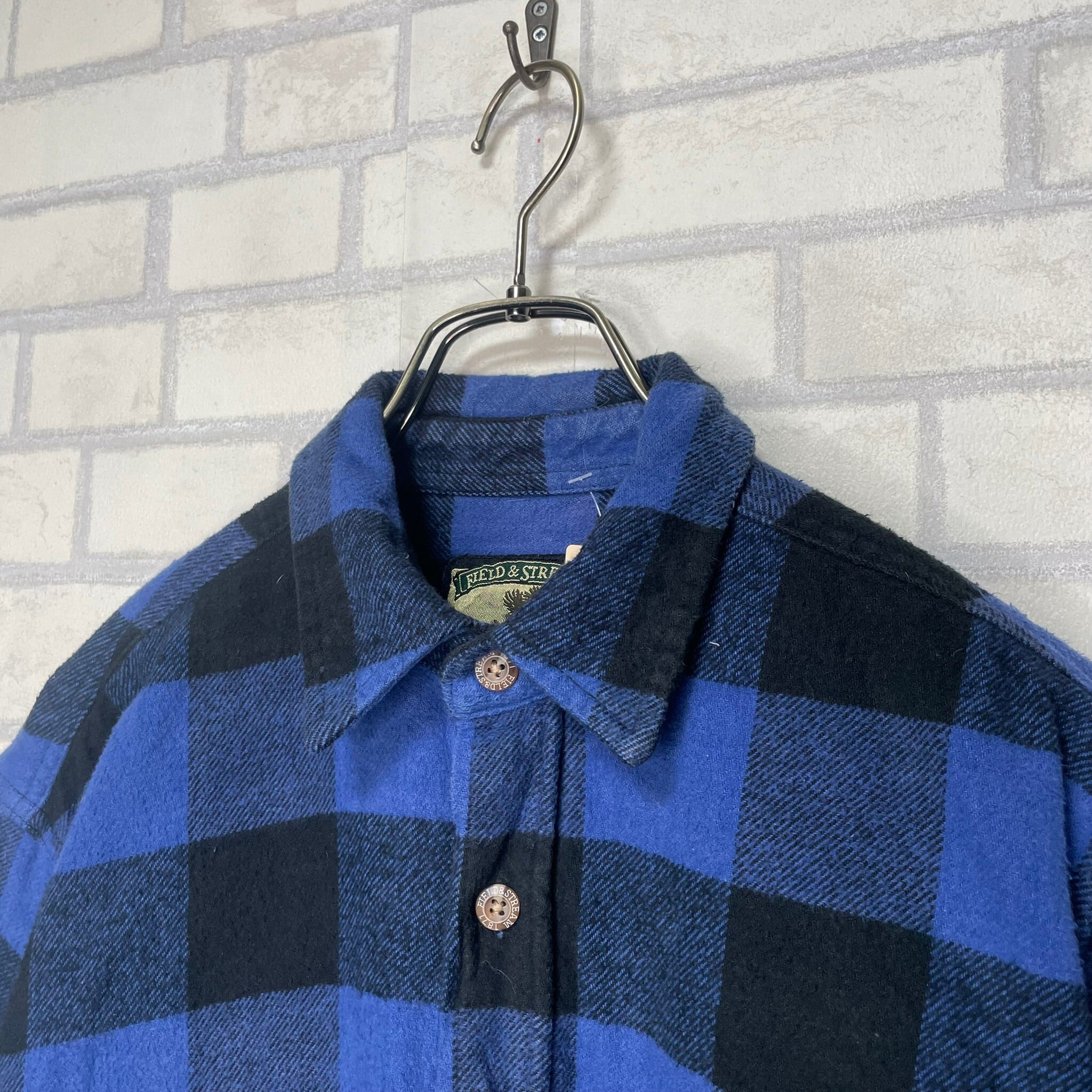 FIELD & STREAM 長袖ネルシャツ M 厚手 チェック柄 | 古着屋OLDGREEN