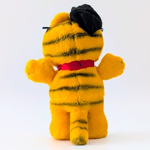 ☆ VINTAGE 1980年代初期 ☆【 Garfield ( ガーフィールド ) 】『 ガーフィールド キャスケット&蝶ネクタイ』ぬいぐるみ / プラッシュ / plush / 1980年代年製 〚アメリカン雑貨 アメトイ〛