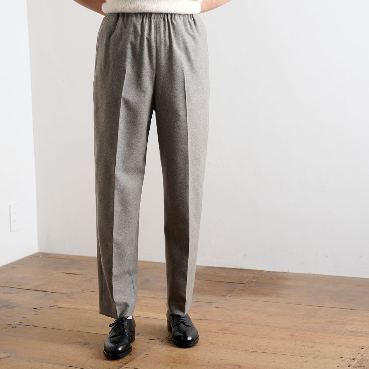 【30%off sale!】LOEFF ロエフ サキソニー テーパードパンツ mocha size1