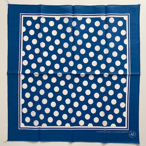 【Deadstock】80s~ RN14193 Dot ヴィンテージバンダナ MADE IN USA