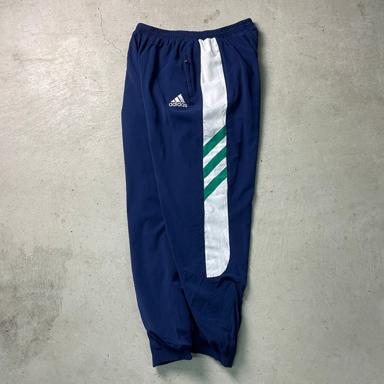 90～00年代 adidas アディダス トラックパンツ サイドライン メンズL-XL相当 古着 90s 00s ビンテージ ヴィンテージ Y2K  ジョグパンツ ネイビー 紺色【ロングパンツ】 | cave 古着屋【公式】古着通販サイト