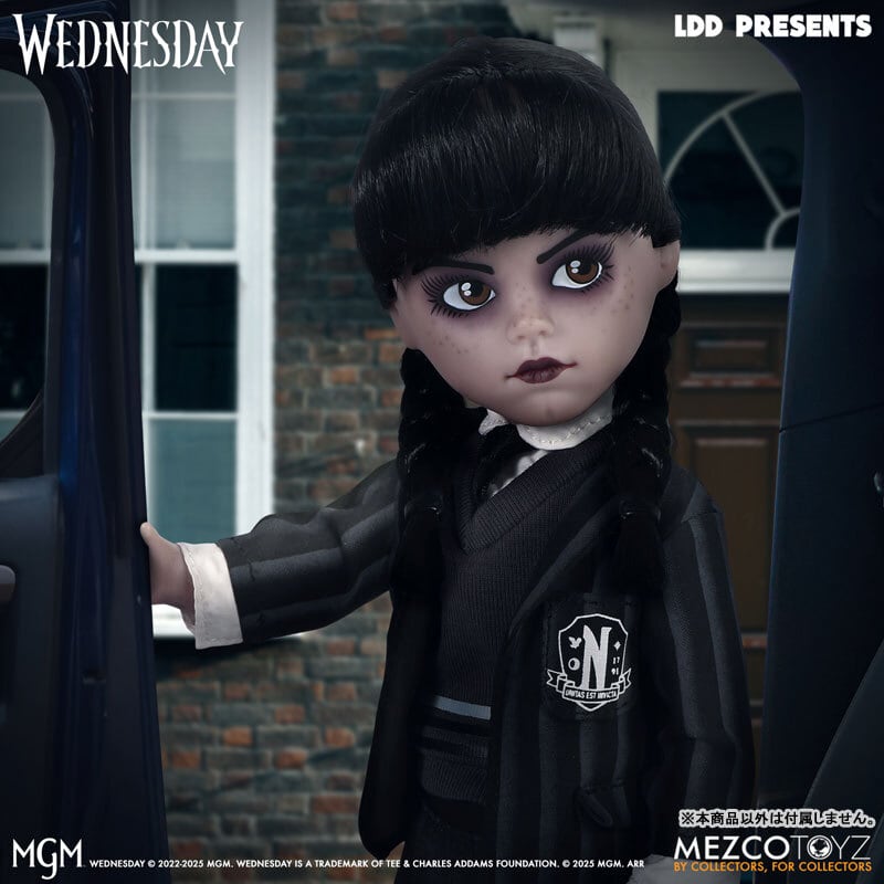 【 リビングデッドドールズ / LDD 】Wednesday / ウェンズデー・アダムス（ネヴァーモア学園 ver.） 〚アメリカン雑貨 アメトイ〛