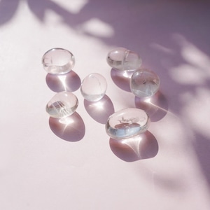 【00 Bright 】タンブルストーンセット ◇ クリアクォーツ／Clear quartz