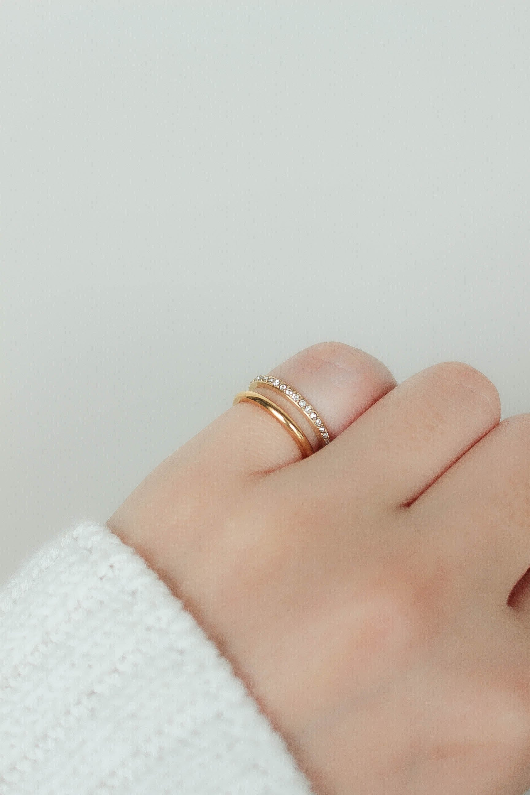 Zirconia Combi Pinky Ring