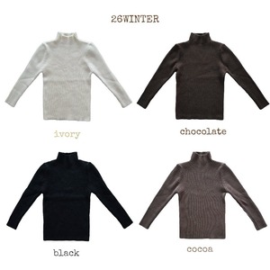 BYMIMI［取寄］knit turtleneck tee 26winter