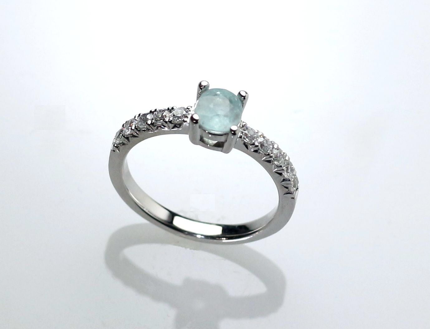 パライバトルマリンp900リング Pt900 パライバトルマリンリング 0.60ct | Atelier Ozaki