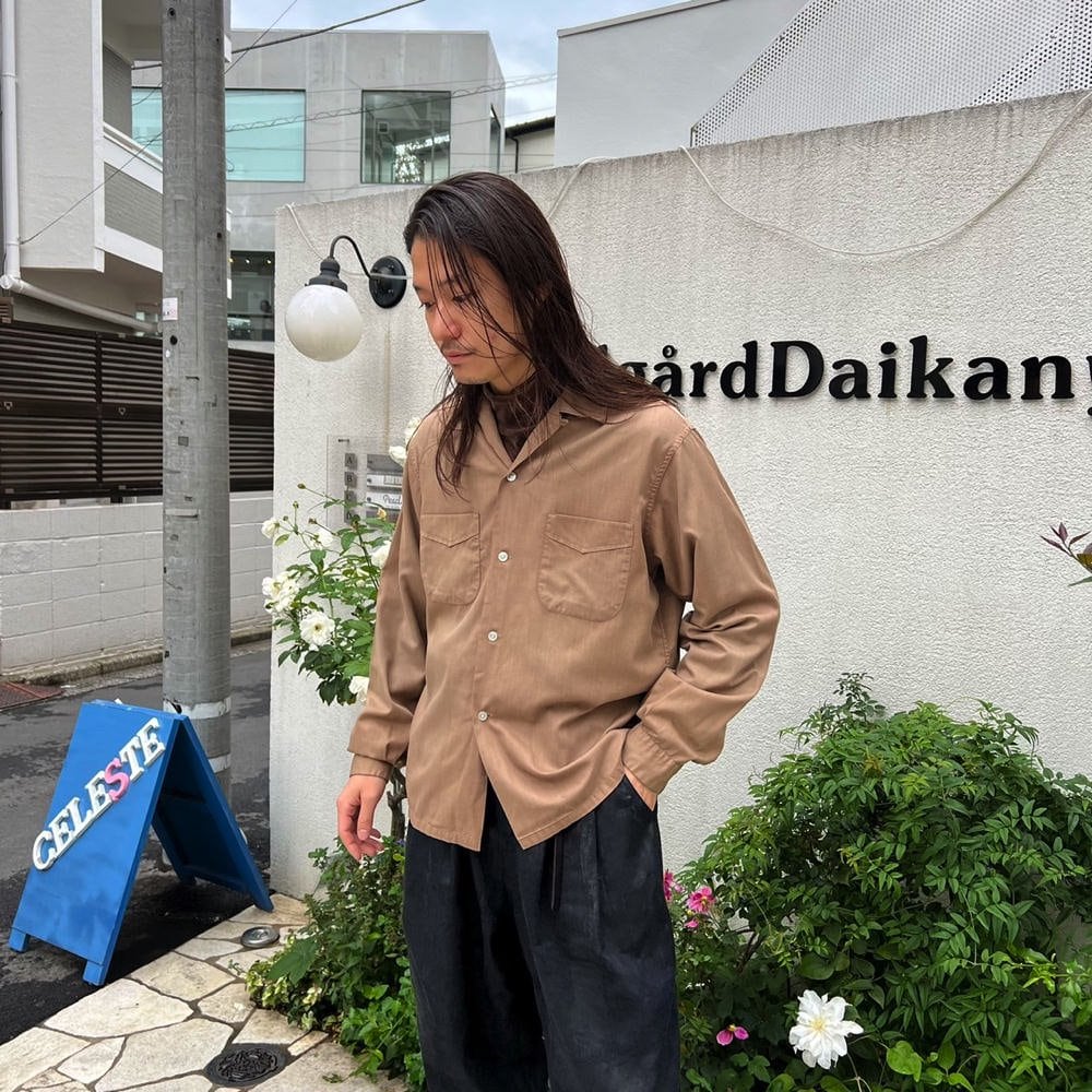 60s BRENT Poly Cotton Loop Collar Shirts