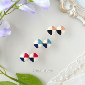 トリコロール 全3色〚ピアスorノンホールピアス〛