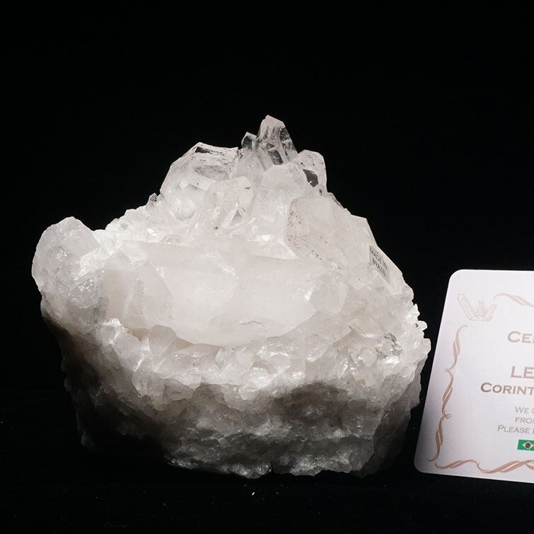 水晶 クラスター ブラジル ミナスジェライス州 コリント産 レムリアンシード 証明書付属 一点物 282-529