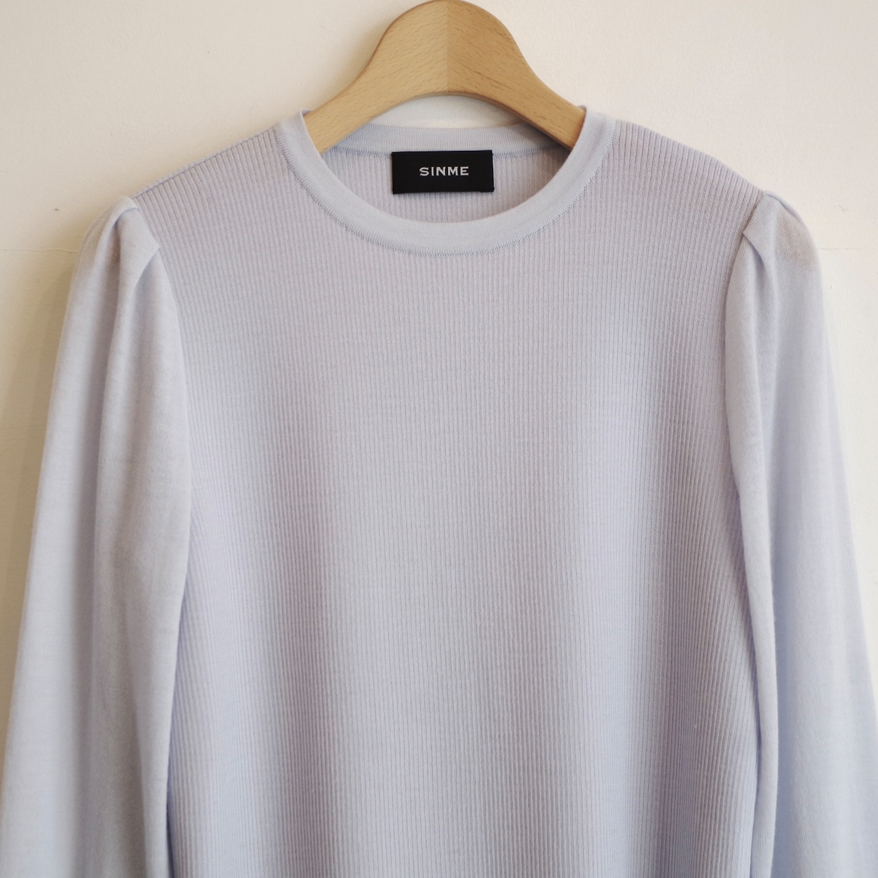SINME ラウンドネックニット サックス