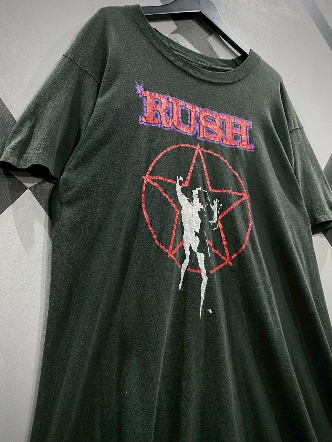 X VINTAGE】90's “RUSH” “2112” Print Design Vintage Loose T-Shirt