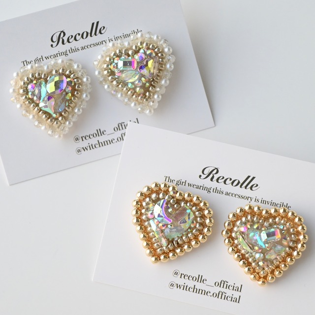 【再販アイテム】mini jewelry recolle heart ( aurora )