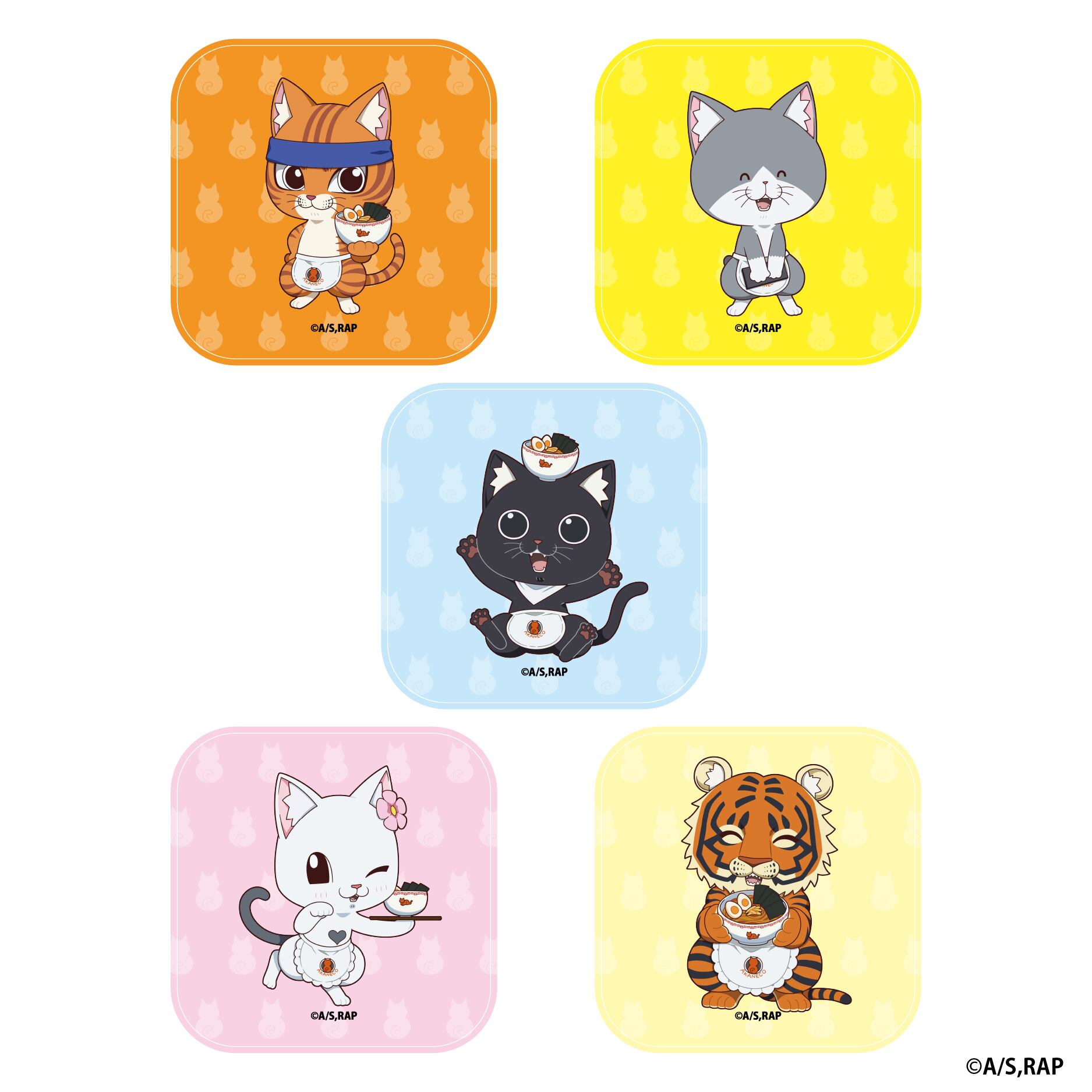 TVアニメ『ラーメン赤猫』× 壱角家 コラボ限定 ハンドタオル（サブ