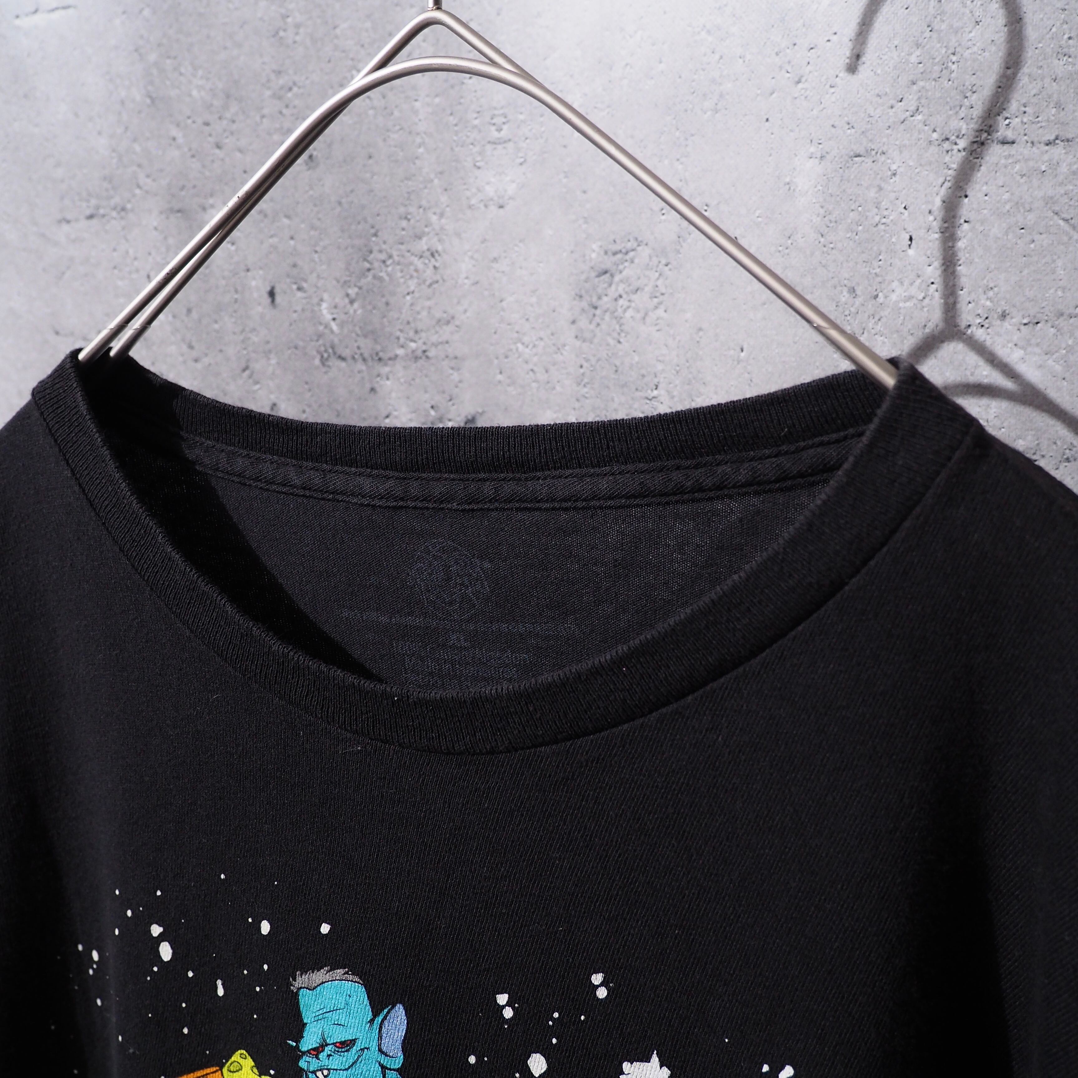 ” SPACE JAM - All Star ” Character printed long sleeve Black Tee