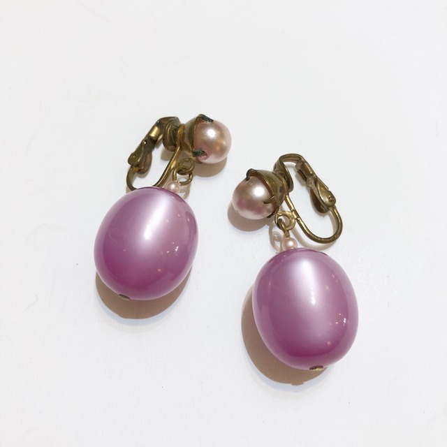 VINTAGE purple moonglow earrings