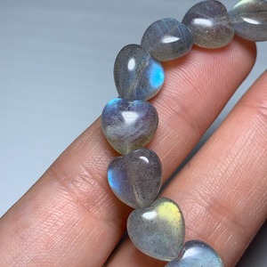 no7.シラーが美しい☆ハート・ラブラドライト ブレスレット