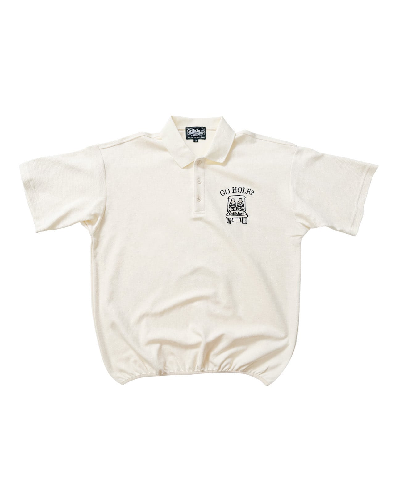 HOLE 668] Pile Polo Shirts -Off White- | Golfickers