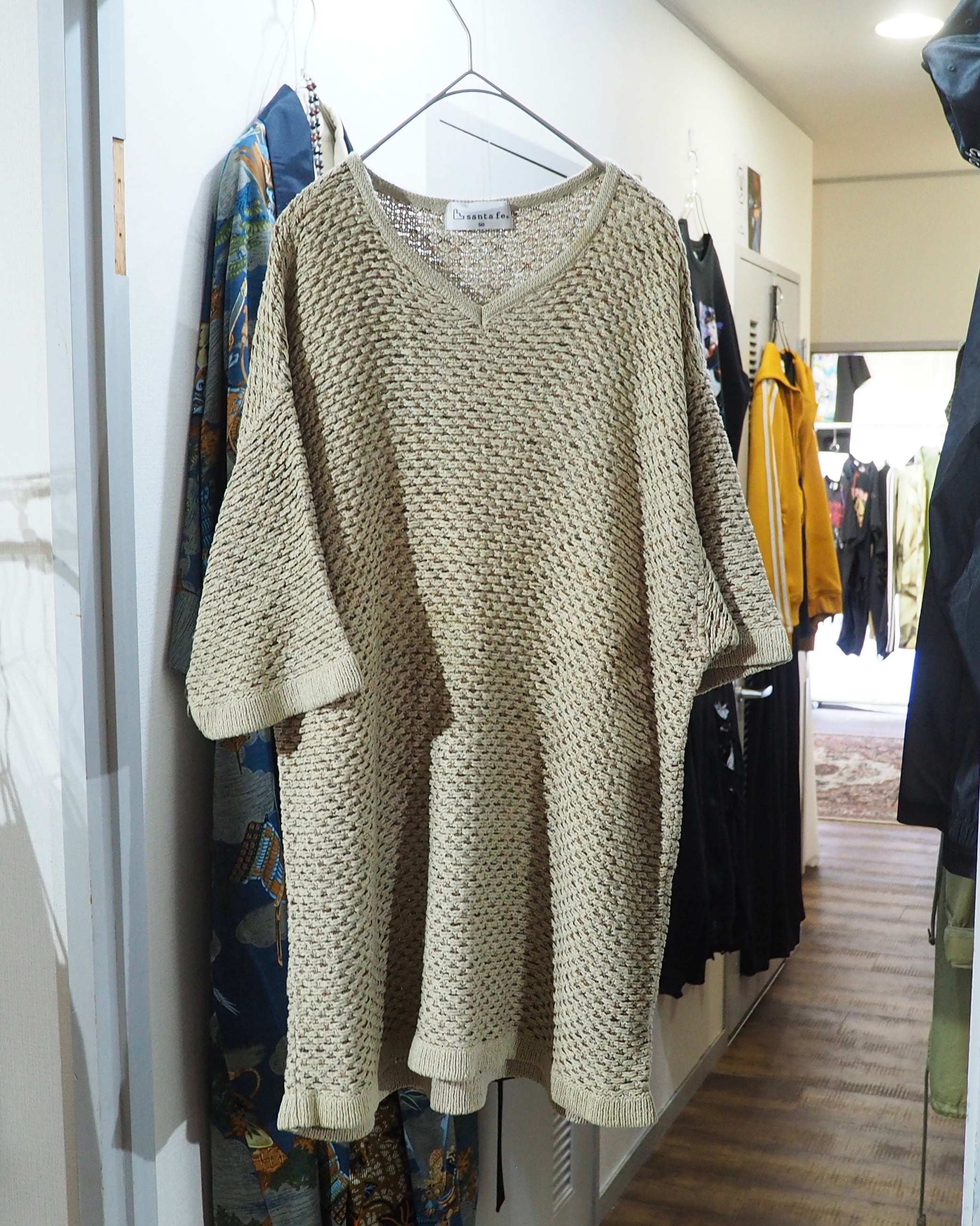 1990s " santa fe " Low gauge knitting vintage SS Tee