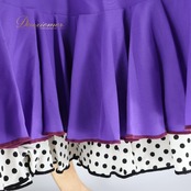 フラメンコ 衣装 ファルダ スカート ホワイト系 パープル系 白 紫 アトリエベリッシマ atelier Bellissima 日本製 ドット 水玉 ボランテ フリル イベント 発表会 舞台衣装 フラメンコギャル フラメンコ女子 水玉柄 透け感なし ふりふり フリル付き ラッフル きれいめ 大人可愛い 女性用 パネル かわいい カジュアル 伸縮性 ウエストゴム ポリエステル100 9号 トルソー着用参考
