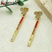 ピアス  ステンレス ゴールド ドロップ ロング レディース カラフル バー スティック ガール スチール