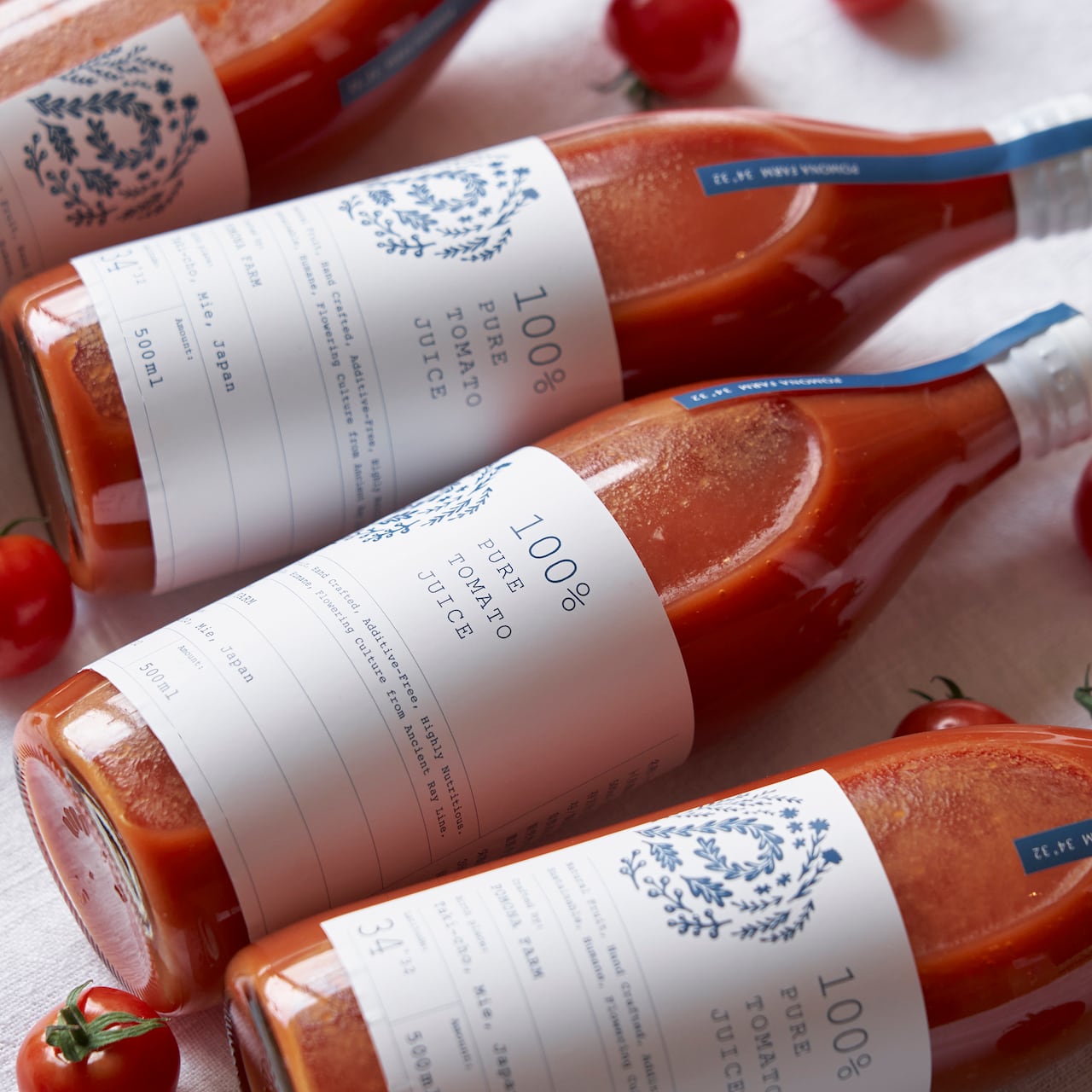 100%PURE】 トマトジュース 500ml | POMONA FARM