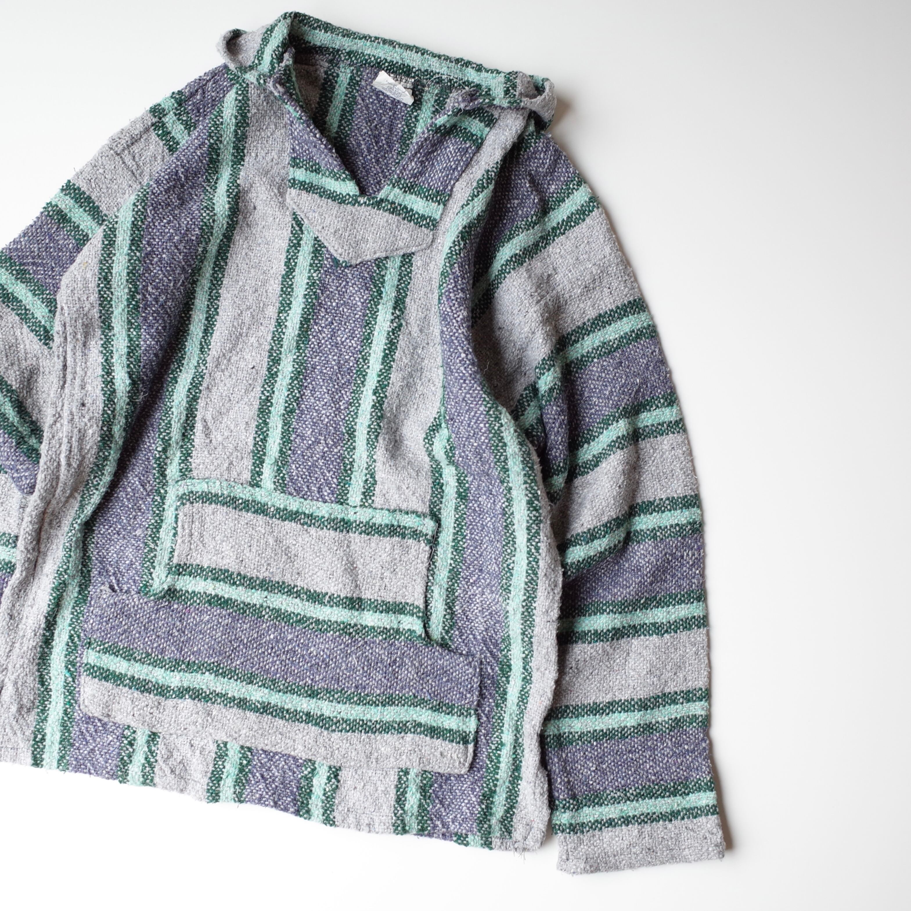 Mexican baja hoodie "purple×gray"