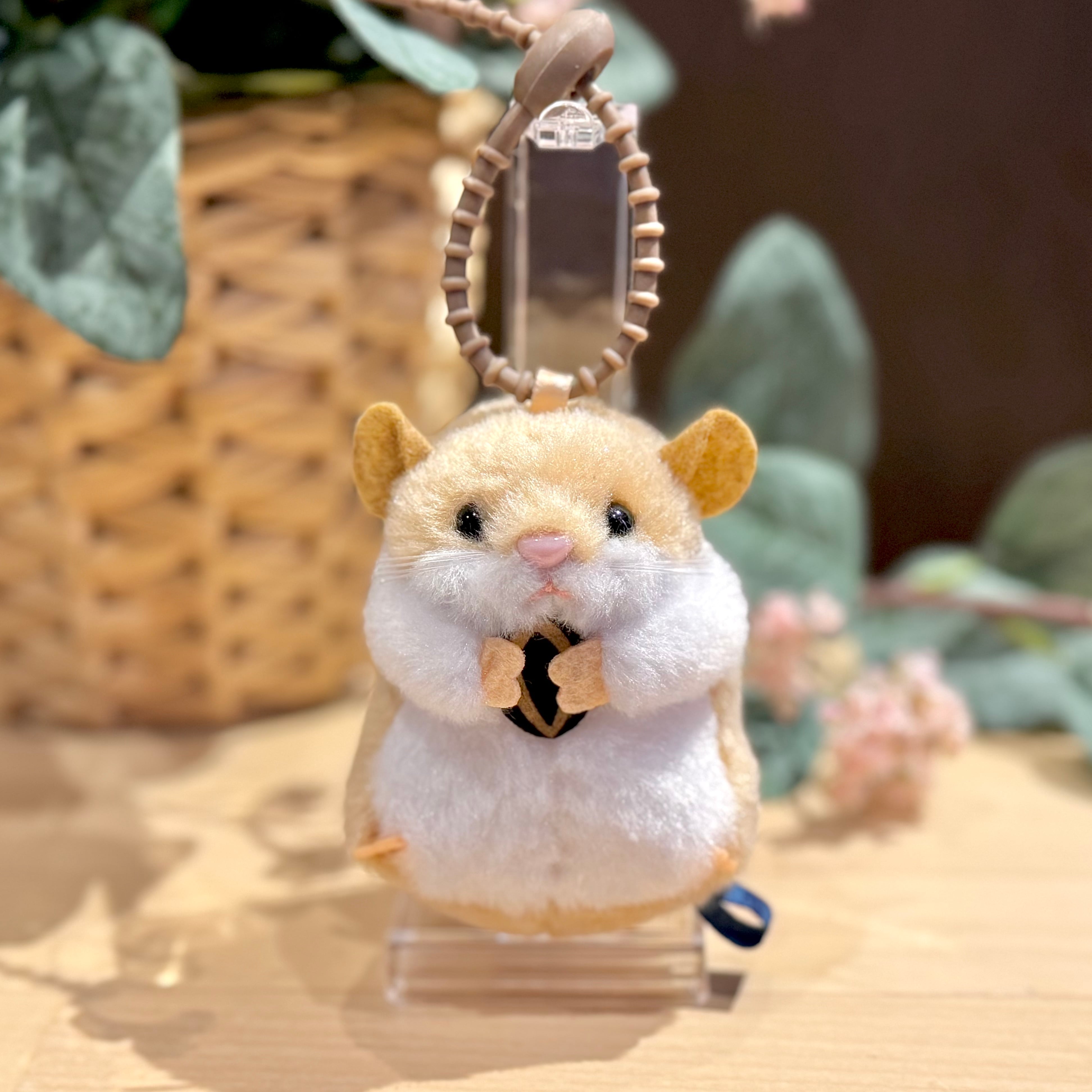 ハムスター倶楽部　スタンプ付きキーホルダー　　新品未使用 ベイビーパレットハムスター キーホルダー ブラウン | 円山裏参道WawA