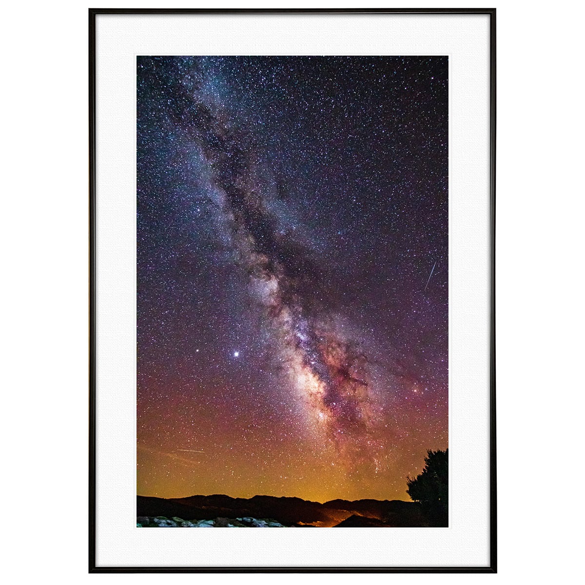 星空写真 天の川銀河 インテリアアートポスター額装 AS0051