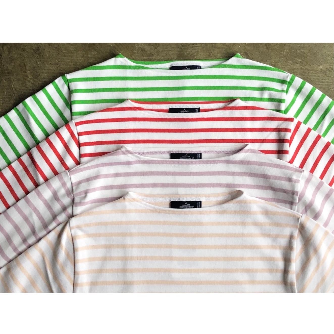 SAINT JAMES(セントジェームス) 『OUESSANT BORDER』Basque Shirt SS