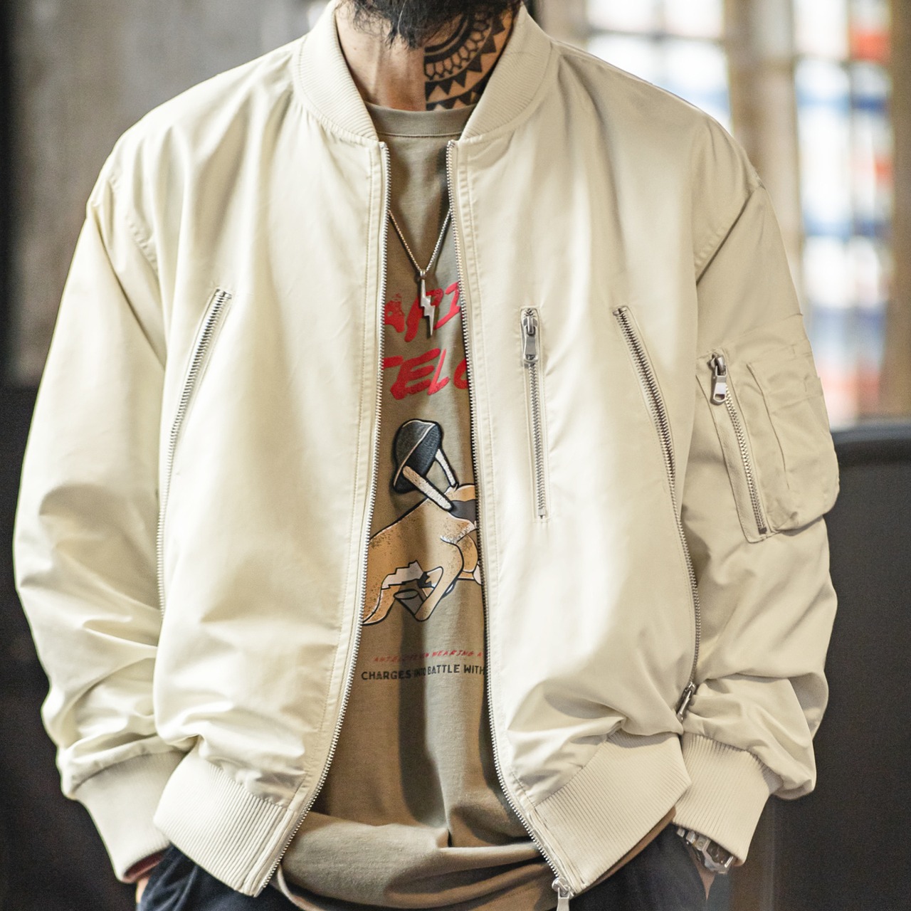 L2B Pilot White Jacket / L2B パイロット ホワイト ジャケット