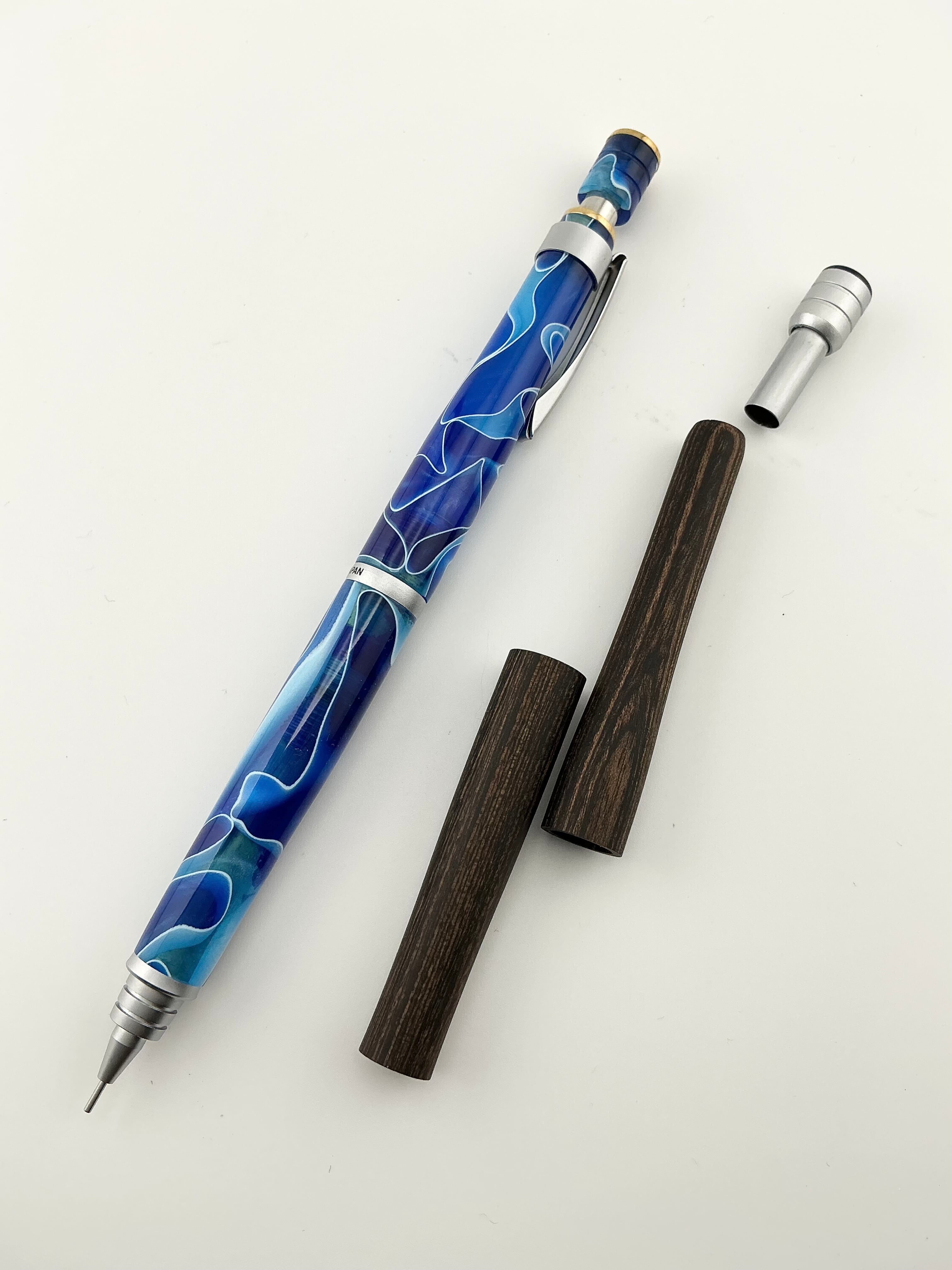 PILOT S20 シャーペン ブルーアクリルカスタム 0.5mm | 蒼天クラフト
