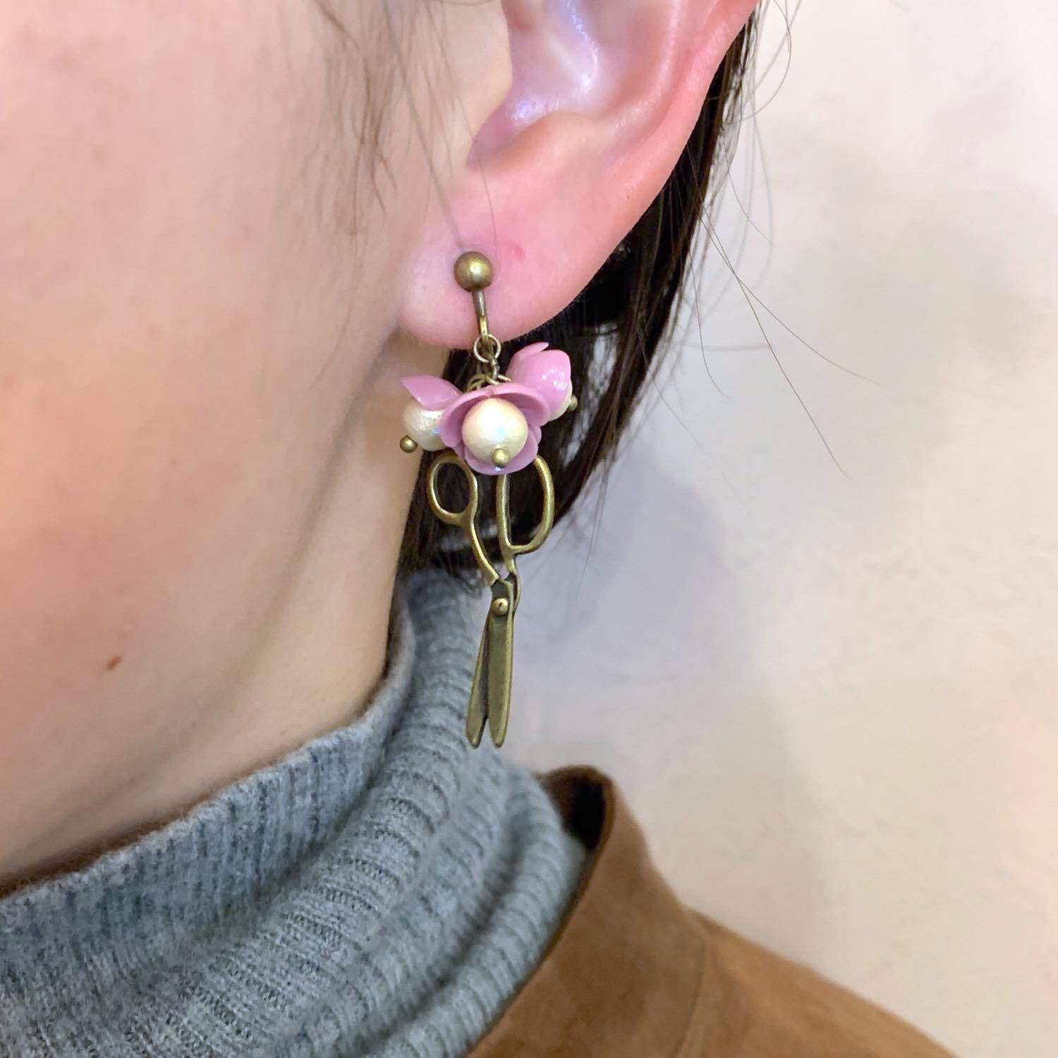裁縫セットの〈ピアス/イヤリング〉 | Dua-アクセサリーパーツショップ