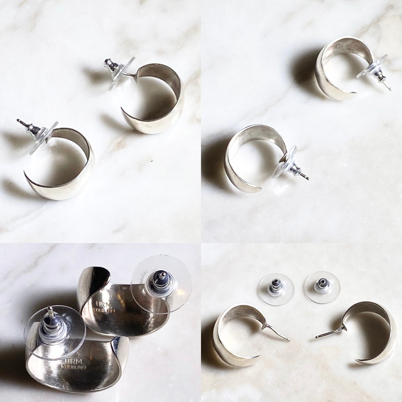 INDIAN JEWELRY silver hoop pierce