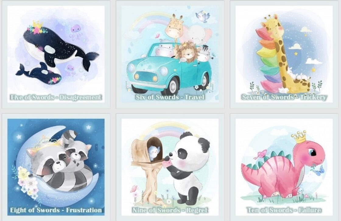 約1〜3日以内の発送お手続き】CUTE ANIMAL TAROT CARDS ◇ キュルっと 