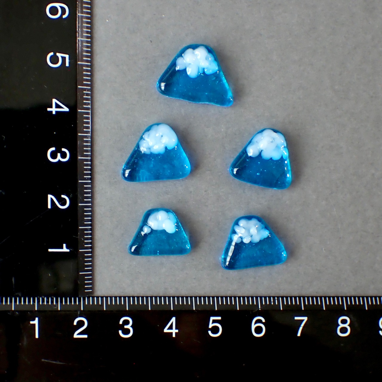 ガラスの富士山ネックレス 45cm