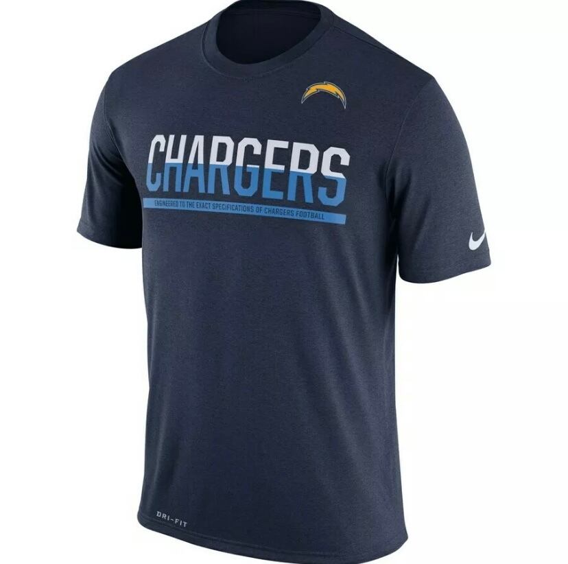 チャージャーズ Los Angeles Chargers NIKE Dri-Fit アメフト Tシャツ Lサイズ