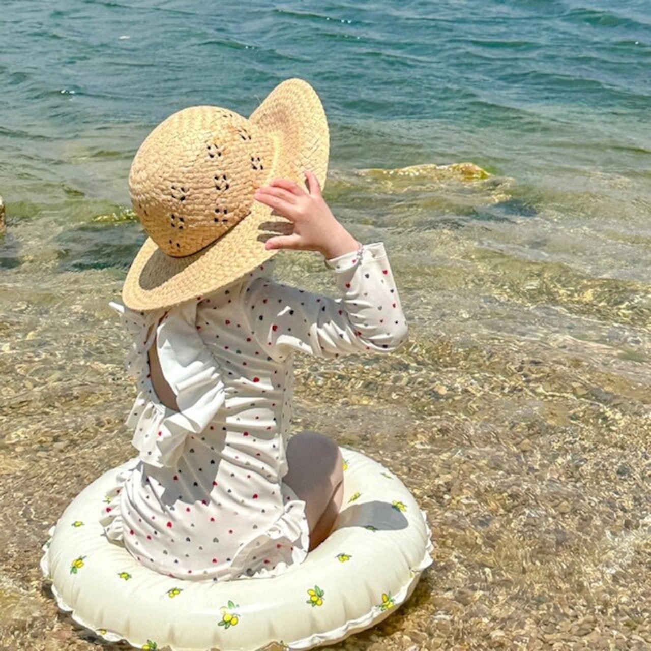 夏韓国風ドット水着