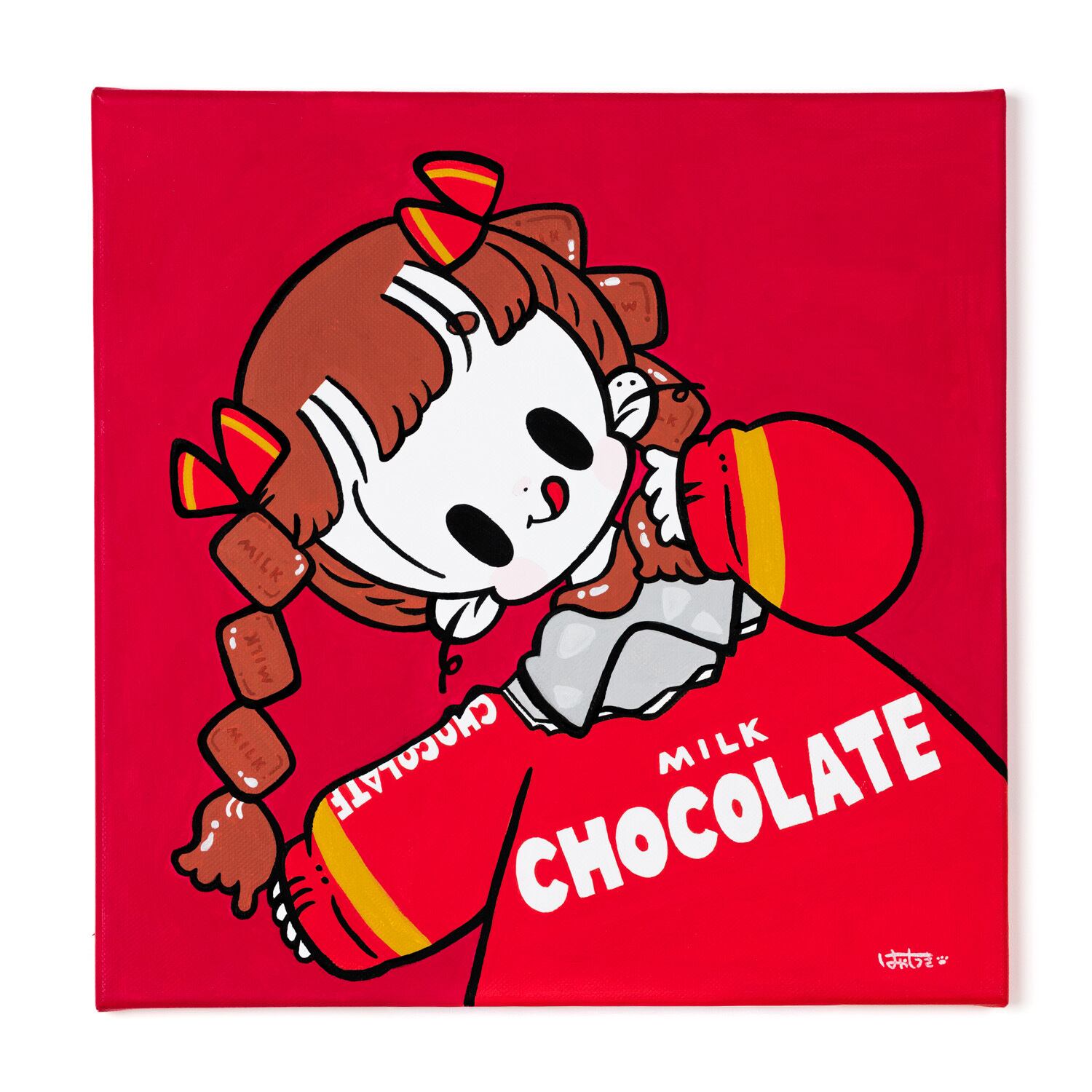 会場売約済】はやしうき 原画C 「ミルクチョコ」 | TOKYO PiXEL. shop