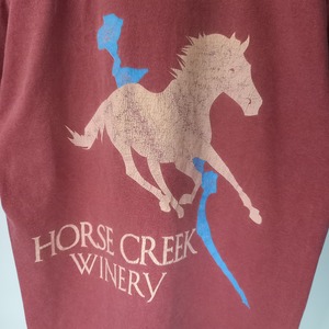 COMFORT COLORS　クルーネック　ポケットTシャツ　くすみレッド　S