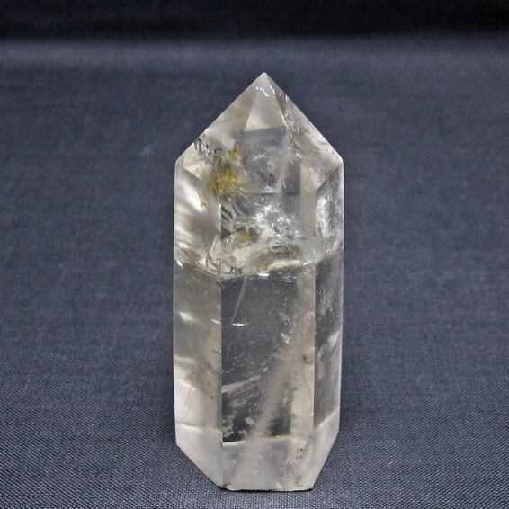 水晶 六角柱 ポイント 置物 一点物 142-11070