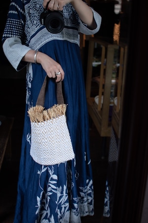 Raffia cotton bag