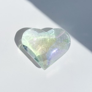 透明感◎Big♡エンジェルオーラクォーツ ハート42♡Angel Aura Quartz♡天然石・鉱石・パワーストーン