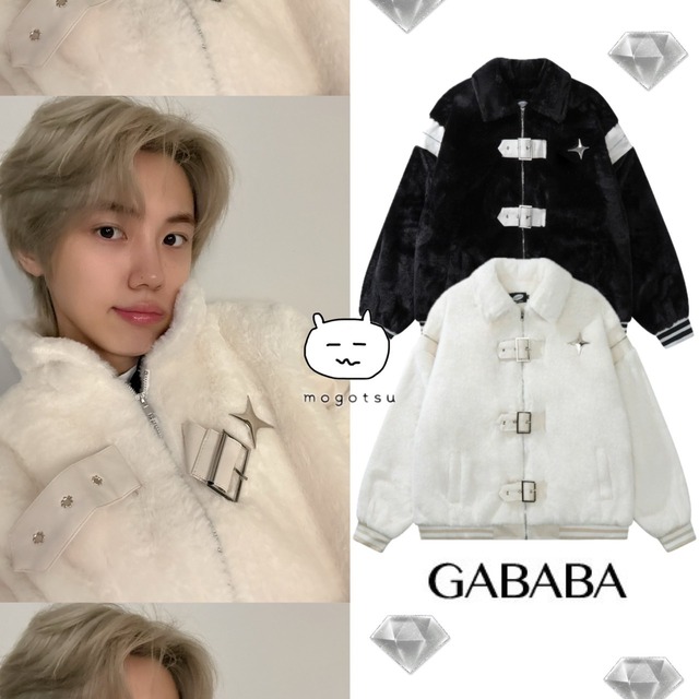 ★CRAVITY ソンミン 着用！！【GABABA】男女共用 ベルトとファスナーポイントの暖かく着やすいオーバーフィットウールジャケット