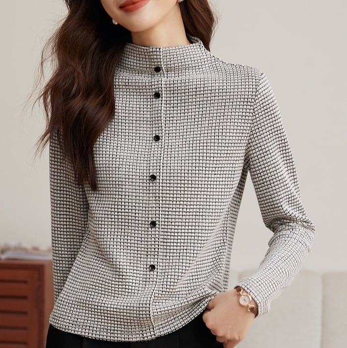 Half turtleneck shirt S305