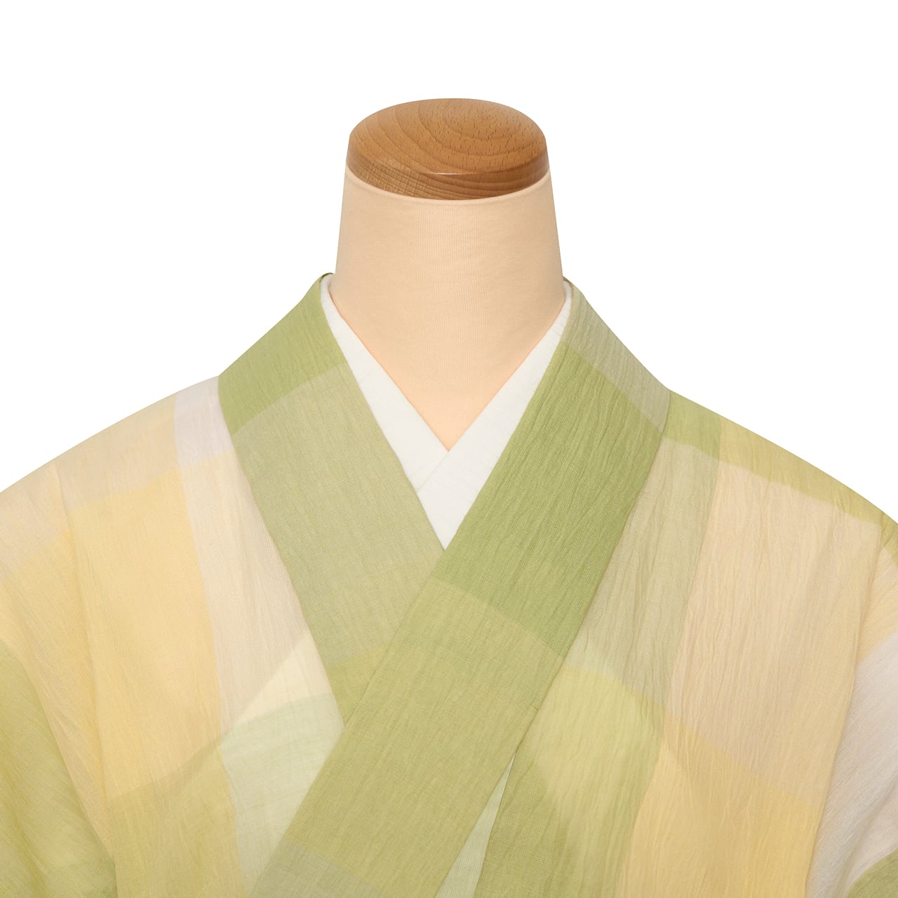 小千谷ちぢみ 大格子模様 麻単衣着物【未着用品】 | かわの屋