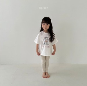 【Digreen ディグリーン】BEST FRIEND Tシャツ 85~120cm ホワイト 240516